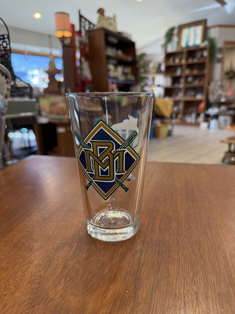 Vintage Milwaukee Brewers Miller Lite Pint Glass